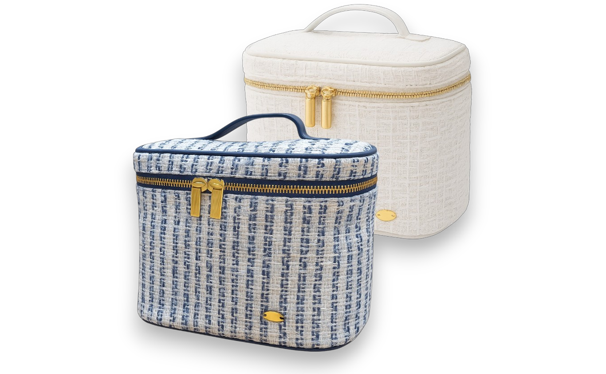 ツイードバニティポーチ